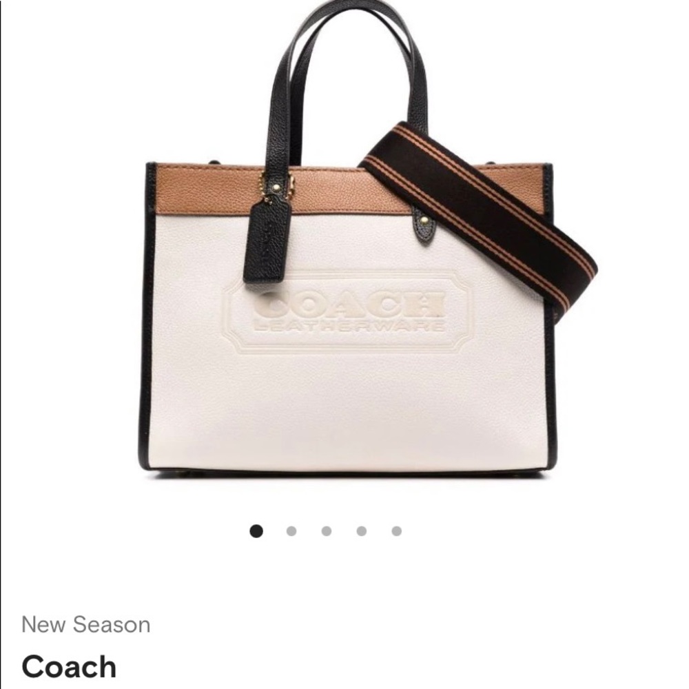 COACH Field small Color Blocked Leather Tote